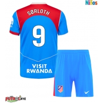 Camiseta Atletico Madrid Alexander Sorloth #9 Tercera Equipación para niños 2025-26 manga corta (+ pantalones cortos)